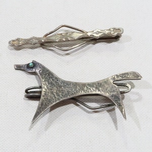 Set of 2 vintage money clips/tie clips