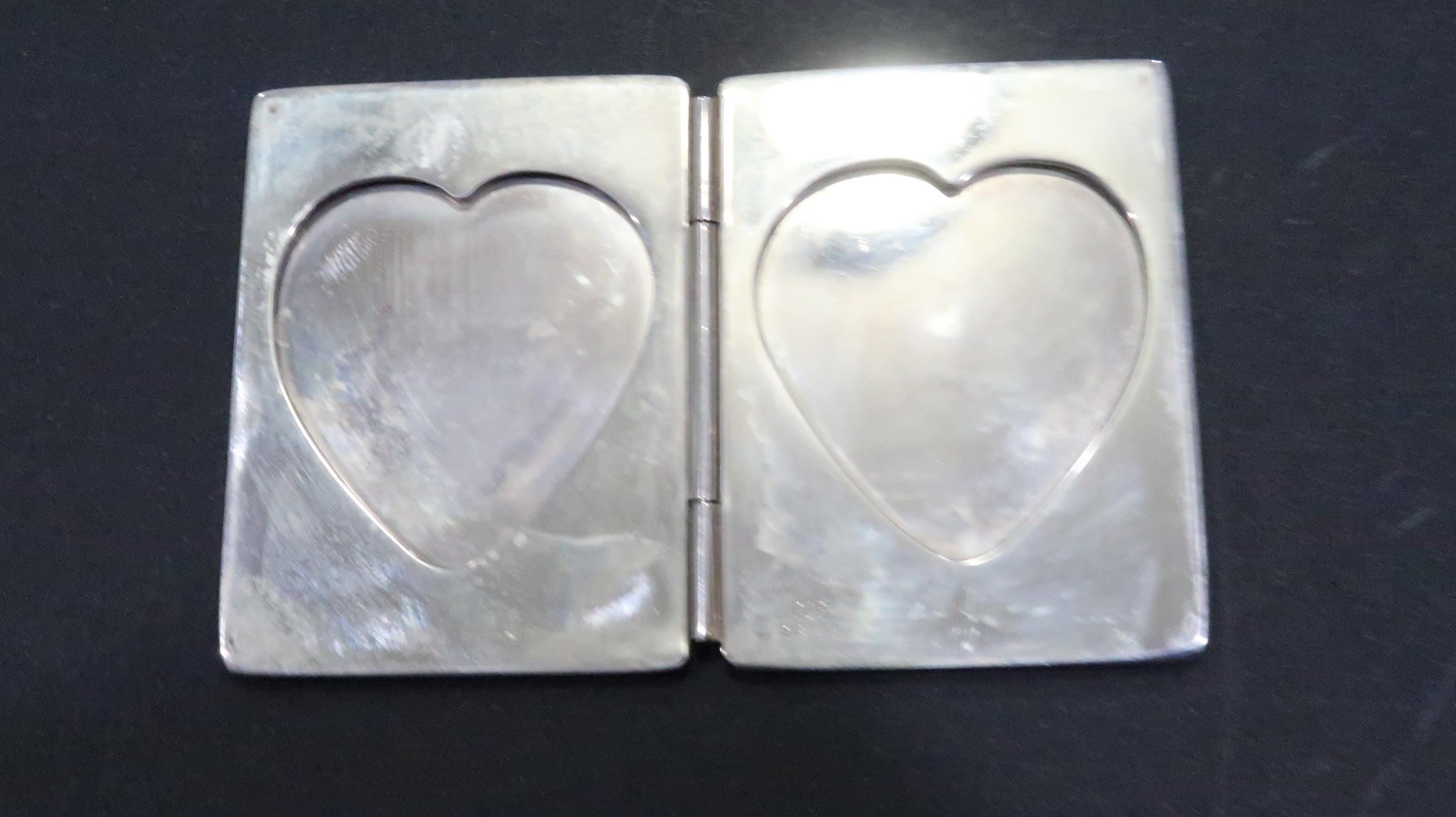 Tiffany and Company Folding Heart Shaped Photo Frame in Sterling
