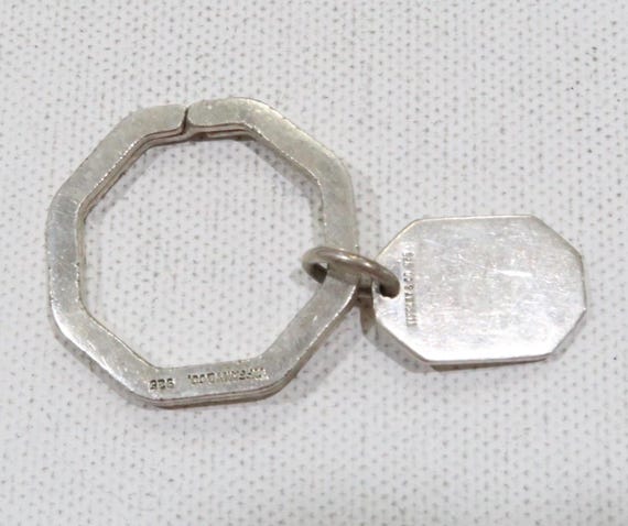 Tiffany & Co Ocatagonal Keyring Engravable Keytag Key Chain 925 - Etsy