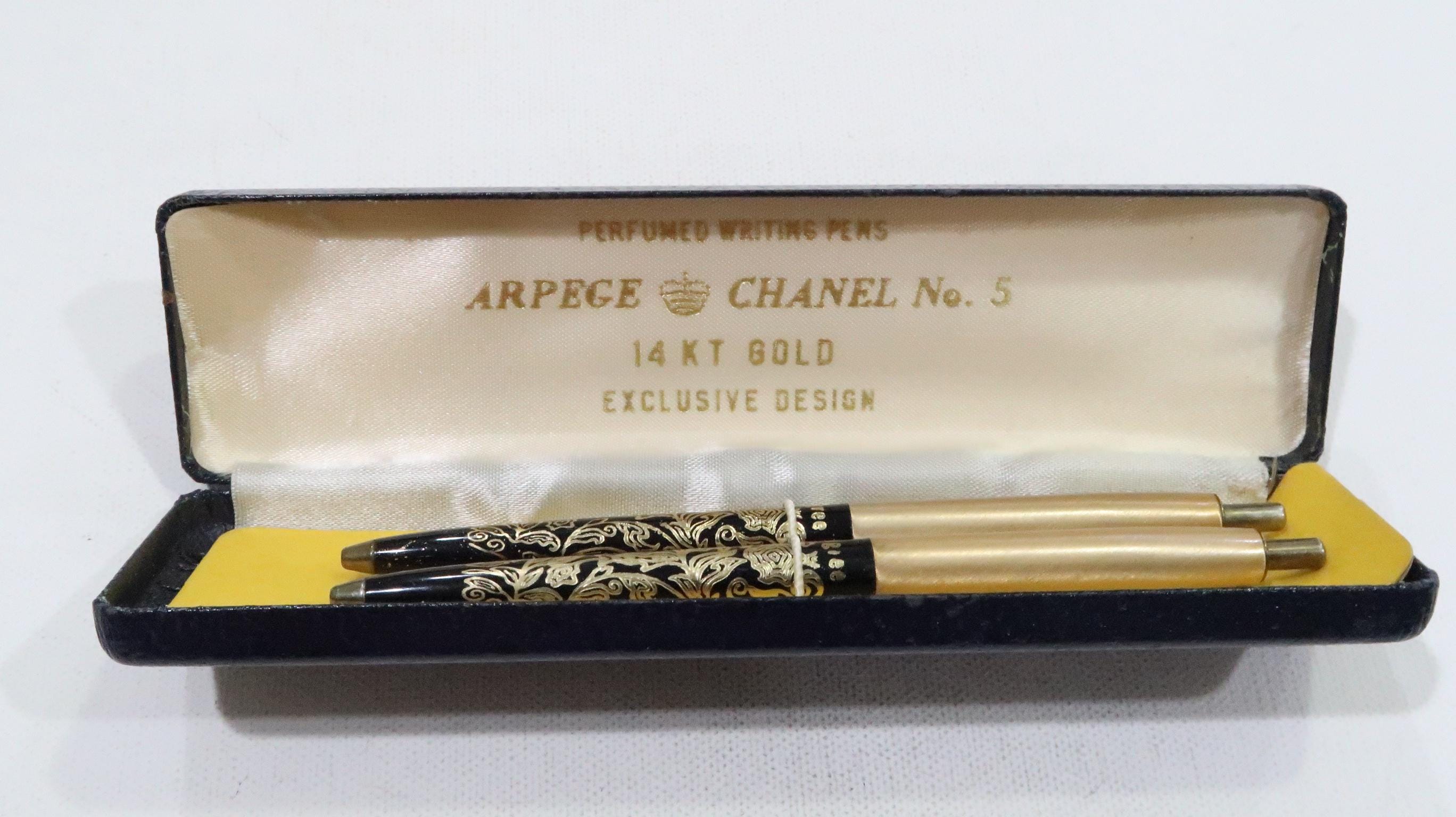 Vintage Arpege & Chanel No 5 14KT Gold Perfumed Writing Pens - Etsy