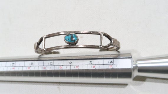 Simplistic modernist Native American turquoise cu… - image 5