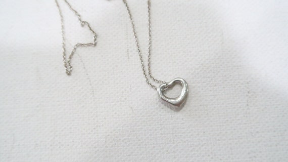 Tiffany & Co Elsa Peretti 925 Spain heart necklace - image 3