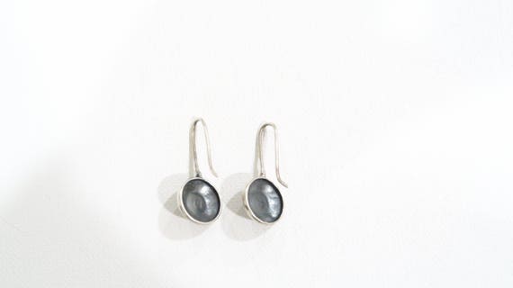 Sterling black onyx earrings - image 5