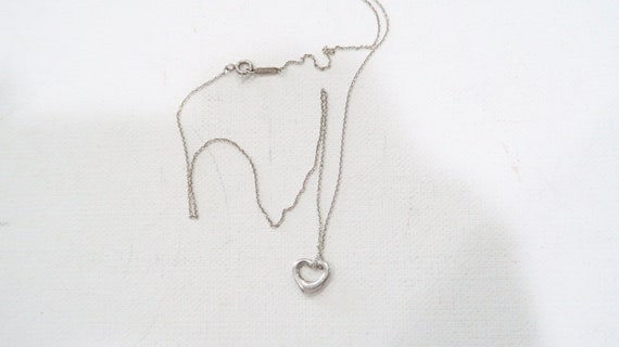 Tiffany & Co Elsa Peretti 925 Spain heart necklace - image 8