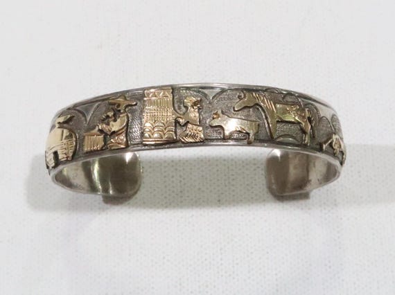 Navajo Artist TA Begay Thomas Begay 1/20 12K G.F Sterling