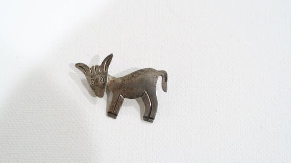Taxco BM sterling donkey 3D pendant