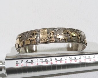 Navajo Artist TA Begay Thomas Begay 1/20 12K G.F Sterling