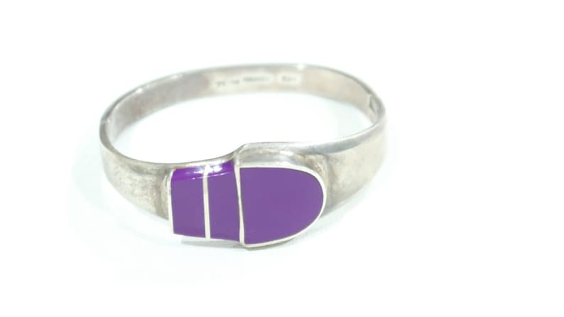 Big Taxco Sugilite Sterling bracelet