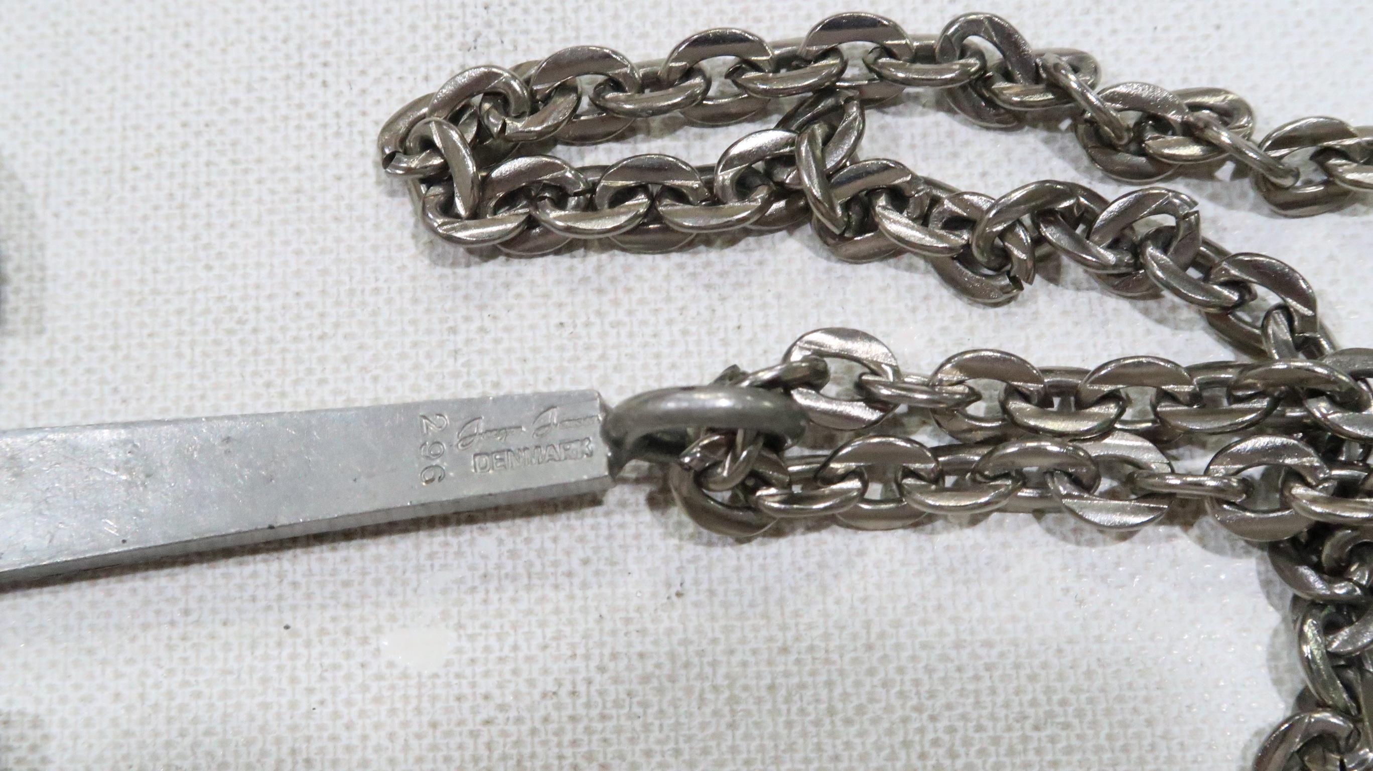 Vintage Scandinavian Jorgen Jensen Denmark 296 Large Pewter