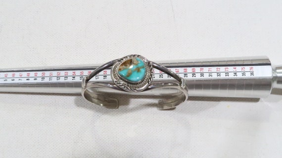 Mike Ganadonegro(Mike AG) sterling turquoise brac… - image 1