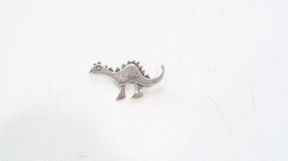Small dinosaur stegosaurus brooch sterling 925