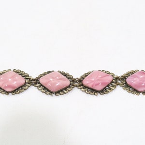 Unique czech glass bead bracelet with articulated back