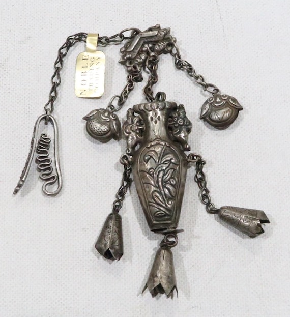 Antique Noble Trading Company Silver Plated Chinese Long