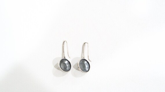 Sterling black onyx earrings - image 4