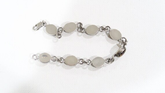 Real dried flower sterling bracelet - image 5