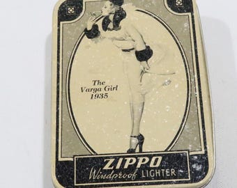 Zippo ライター 1935 Varga Girl SILVER PLATE The Varga Girl 1935 Zippo Lighter - Etsy