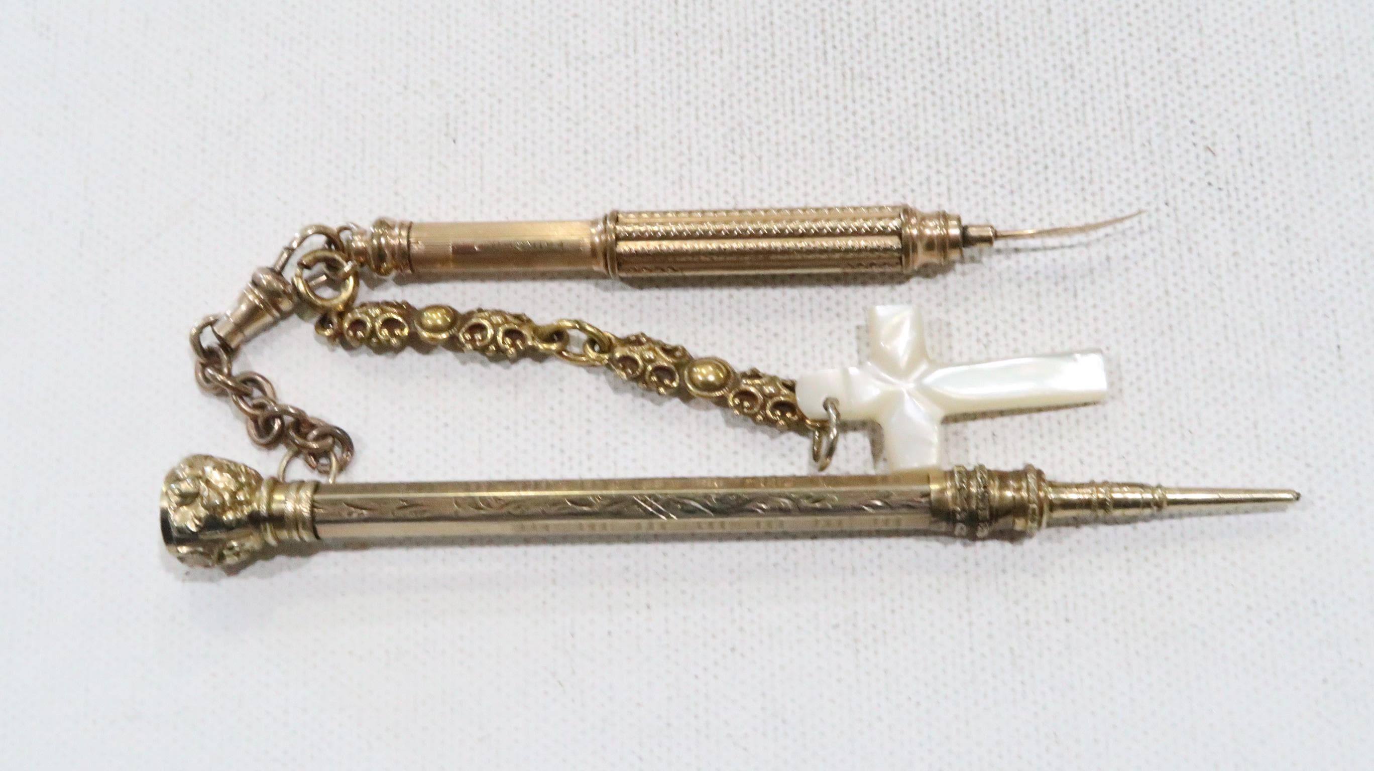 Vintage Fairchild Gold Filled Toothpic, Gold Filled Mechanical