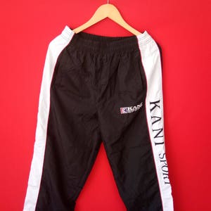 VINTAGE ELLESSE sweatpants sports Tennis track rare design spell out original streetwear jogging athletic tracksuit pants