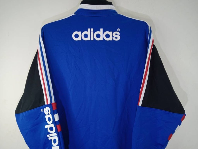 Vintage Adidas Trefoil Multicolor Jacket Large Adidas Three Stripes 90