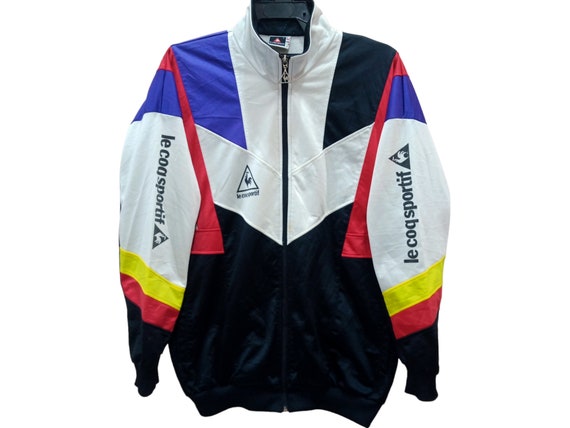 Vintage 90's Le Coq Sportif Multicolor Large Jacket Vintage 90's Le Coq Sportif Multicolor Large Jacket