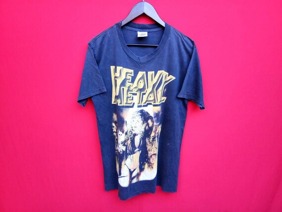 vintage Heavy metal band music concert tshirt