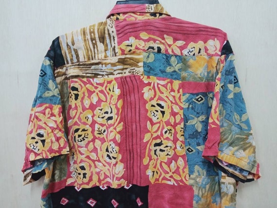 Vintage 90's Jams World Hawaii Pattern Party Shir… - image 8