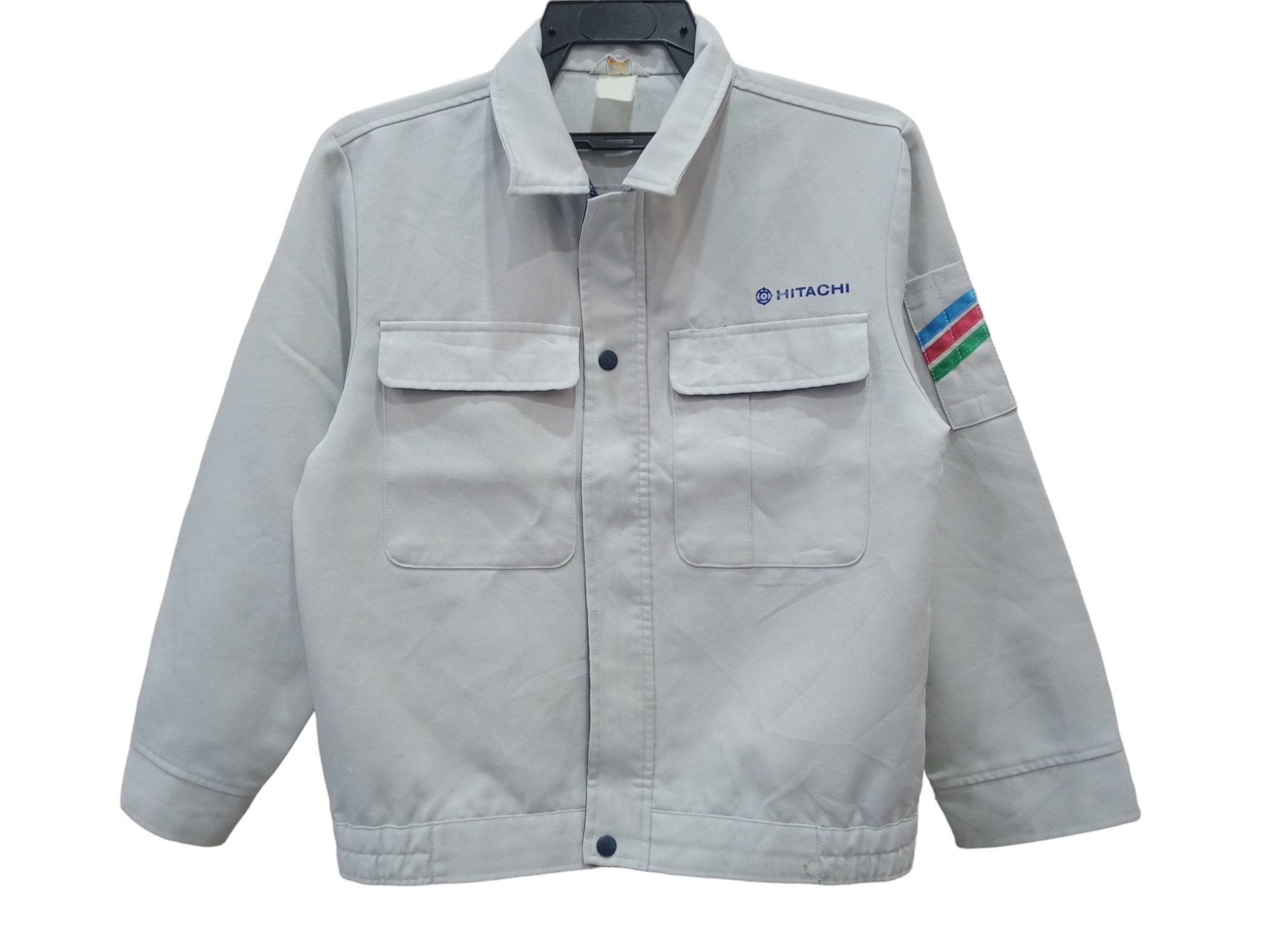 Vintage Hitachi Eletronic Manufacturing Worker Small Jacket Vintage Hitachi Eletronic Manufacturing Worker Small Jacket