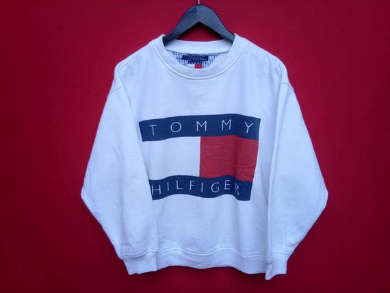 mest patrulje Haiku TOMMY HILFIGER Sweatshirt White Medium Vintage 90's Tommy - Etsy Canada