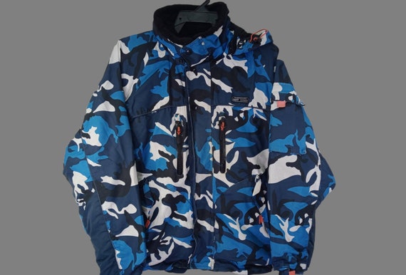 Buy Vintage GETT Exciting Fishing Jacket Camo Windbreaker Medium Style for  Sport Jacket Size M Online in India 