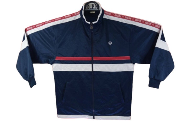 Fred Perry Vintage 90s 00s Y2K Sportswear Shell Zip Tracksuit Track Zip  Jacket M