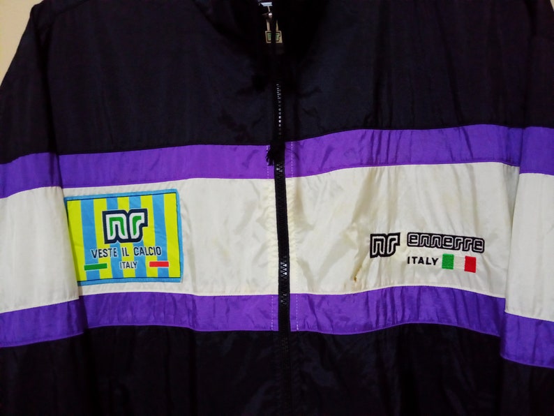 Vintage ERREA ITALY SPORTIVA Coach Football Windbreaker Jacket Raincoat Italian Technical Sportswear main image 1