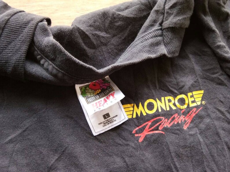 vintage Monroe Racing 90s large mens t-shirt