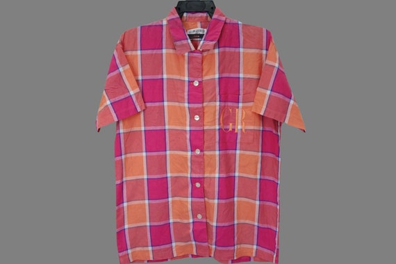 Vintage Multicolor Abstract Buttondown Shirt  Des… - image 1