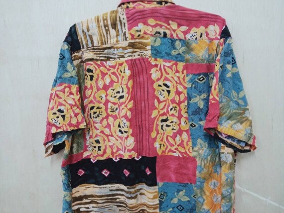 Vintage 90's Jams World Hawaii Pattern Party Shir… - image 4