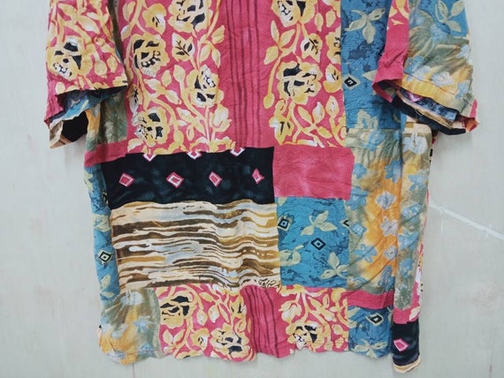 Vintage 90's Jams World Hawaii Pattern Party Shir… - image 9