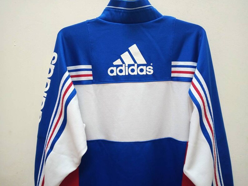 Vintage Adidas Trefoil Multicolor Jacket Large Adidas Three Stripes 90