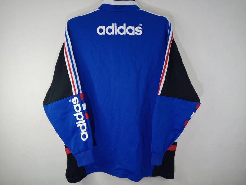 Vintage Adidas Trefoil Multicolor Jacket Large Adidas Three Stripes 90