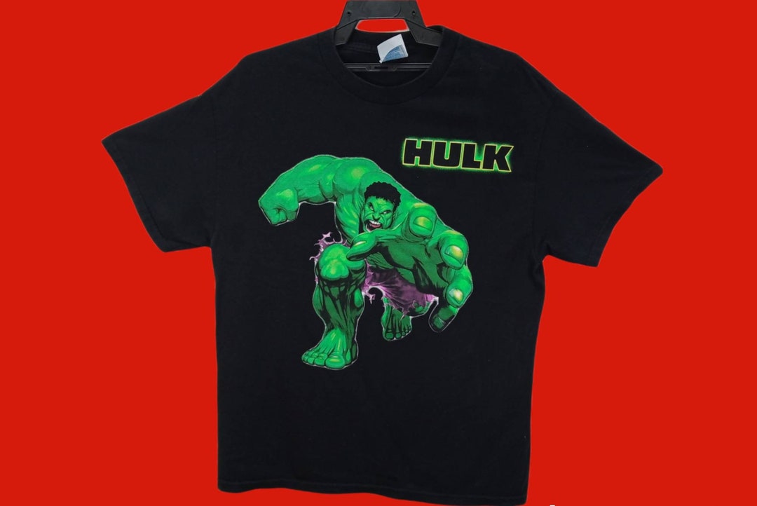 Vintage Hulk Incredible Hulk Marvel Superhero Comic Civil War Avenger T ...