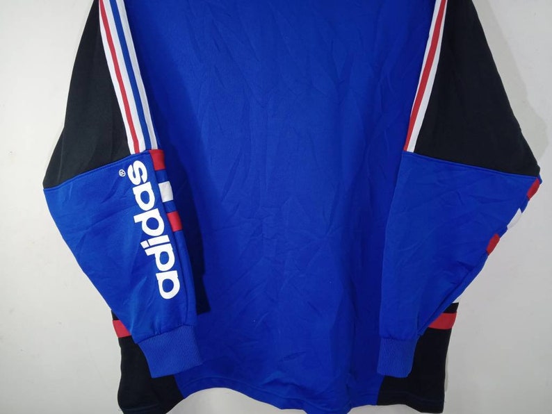 Vintage Adidas Trefoil Multicolor Jacket Large Adidas Three Stripes 90