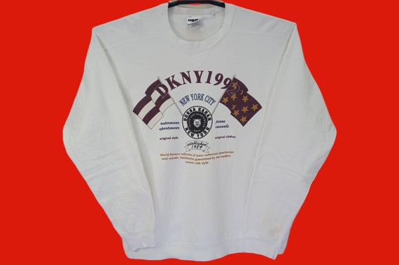 Vintage DKNY Usa Jeans Sweatshirt Donna Karan New York Jumper Dkny
