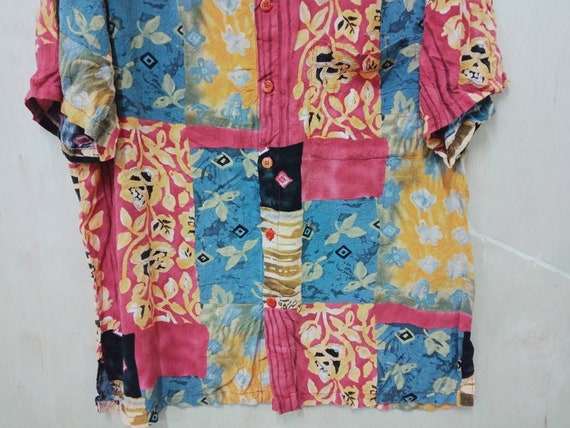 Vintage 90's Jams World Hawaii Pattern Party Shir… - image 7