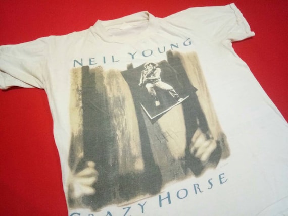 vintage Neil Young north american tour 1987 crazy… - image 3