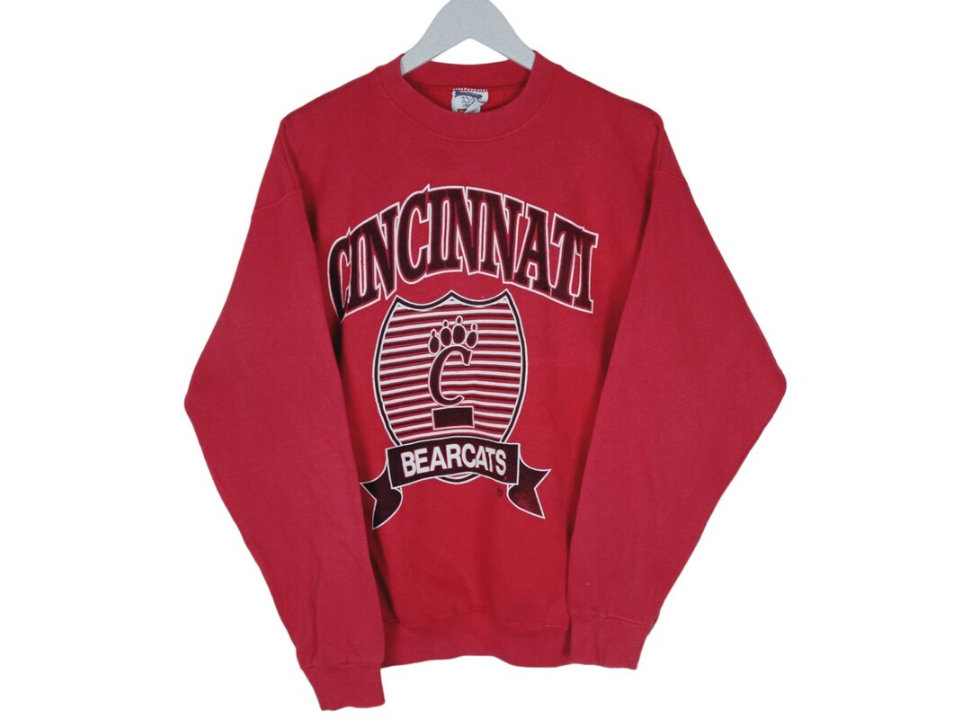 Vintage Cincinnati Bearcat Basketball Sweater Jumper Red Large Etsy