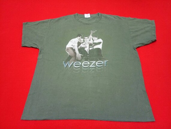 vintage Weezer band music concert tour t shirt