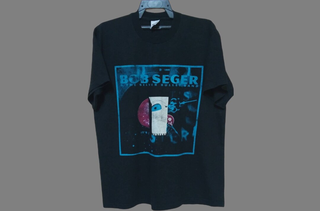 Vintage 90s BOB SEGER Lock and Load 1996 Music Concert Black Xlarge T