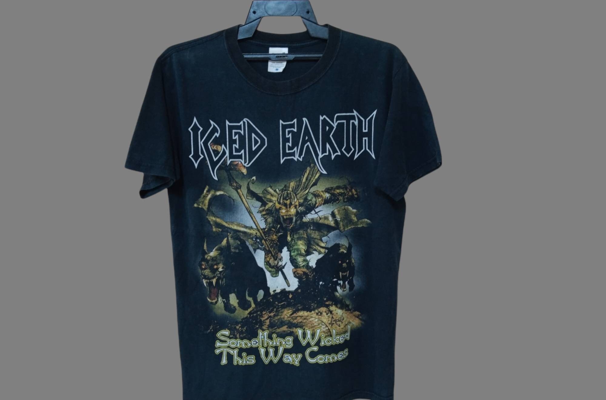Vintage ICED EARTH Band Black Medium T 