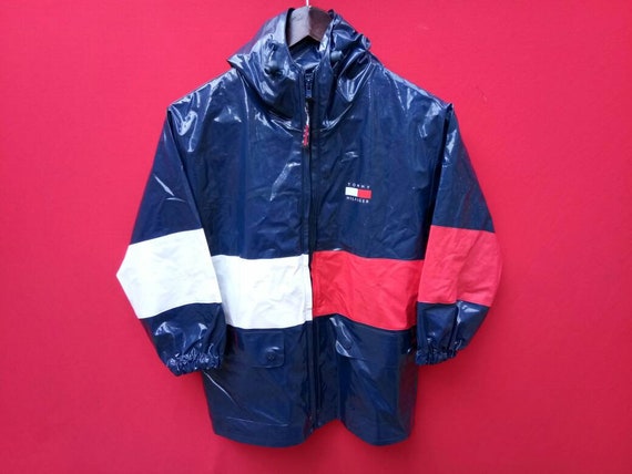 vintage tommy hilfiger big flag windbreaker fully