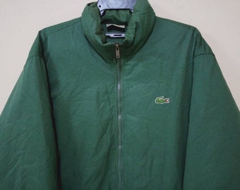 Live Two Tone American Baseball Team Lacoste Green and Yellow Jacket