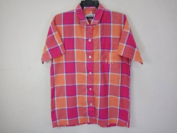 Vintage Multicolor Abstract Buttondown Shirt  Des… - image 3