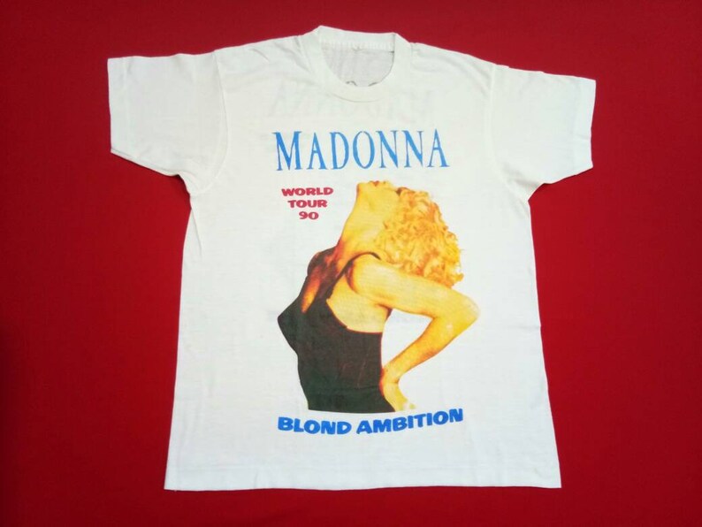 Vintage Madonna blond ambition tour 90s large mens t shirt | Etsy